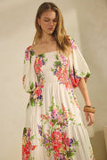 Floral Printed Maxi Dress [Pre-order April 15]