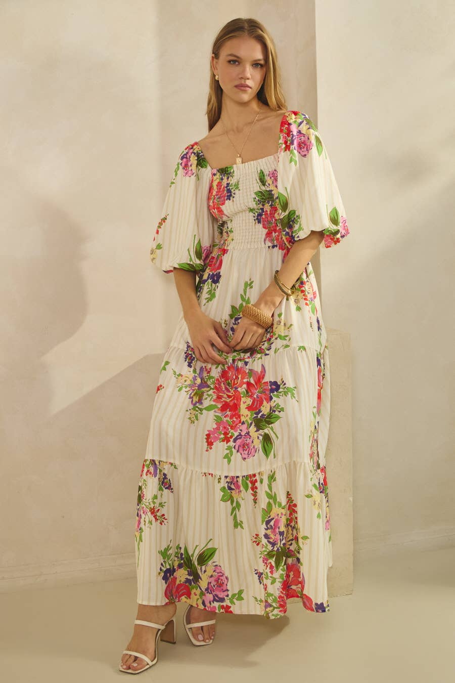 Floral Printed Maxi Dress [Pre-order April 15]