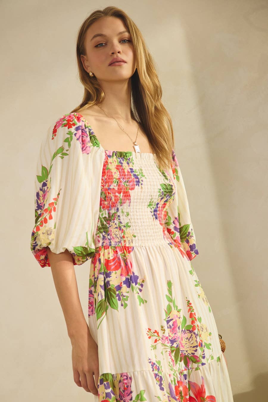 Floral Printed Maxi Dress [Pre-order April 15]
