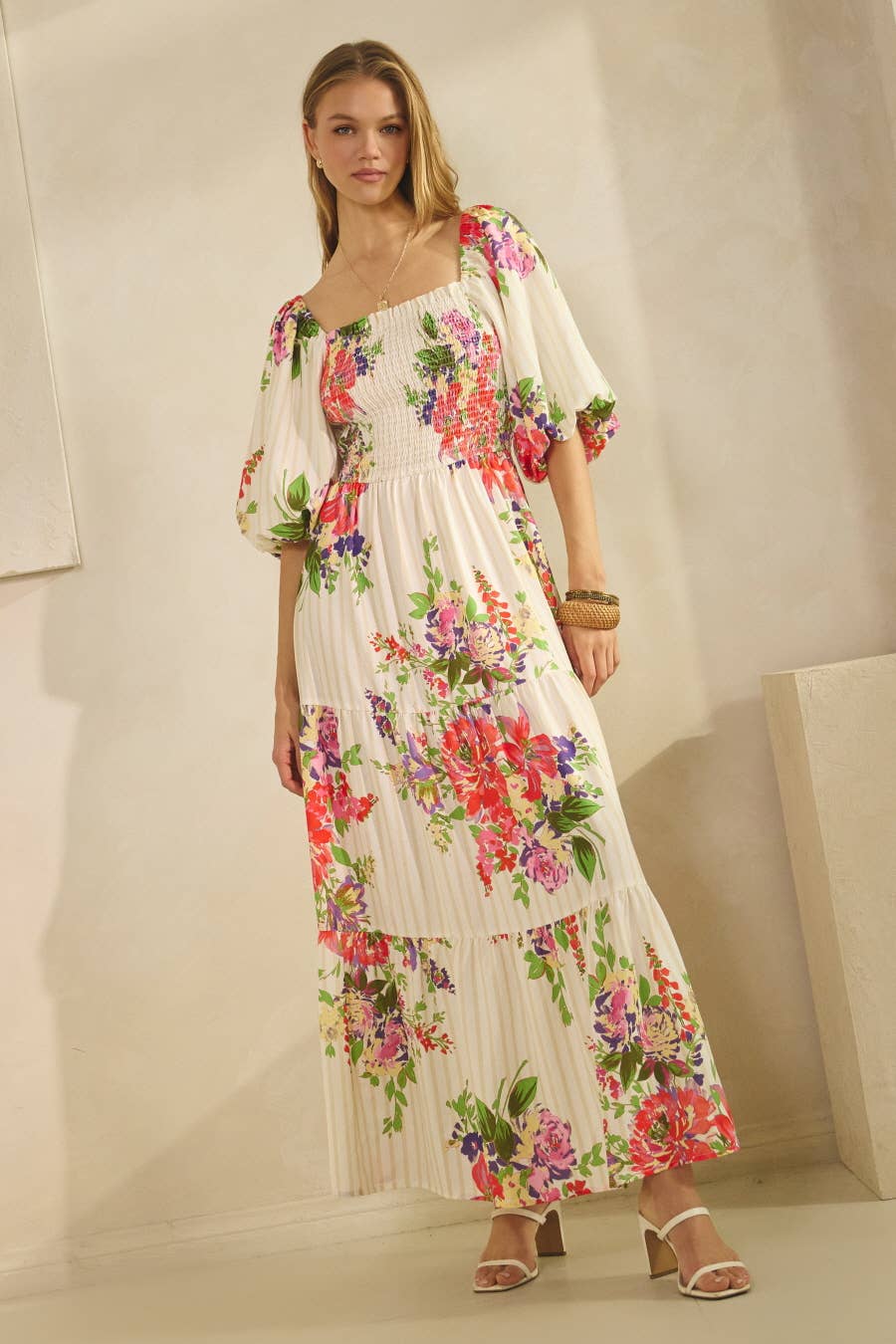 Floral Printed Maxi Dress [Pre-order April 15]