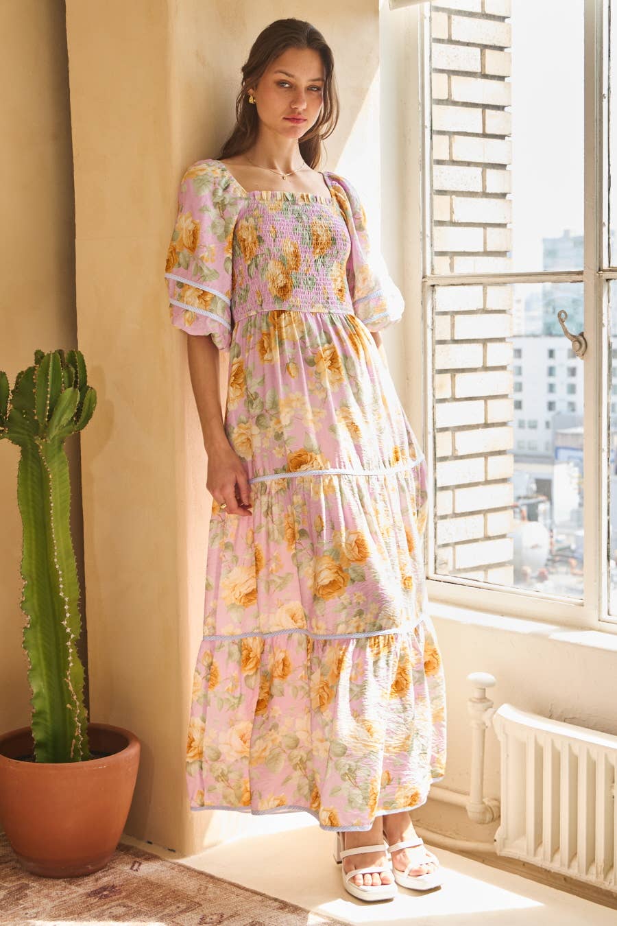 Floral Printed Maxi Dress [Pre-order April 15]